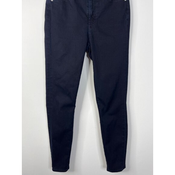 J.Crew Toothpick High Rise Skinny Jeans 25 10" Dark Wash Stretch - Picture 4 of 13